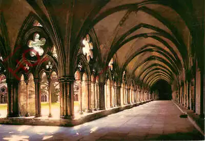 Picture Postcard>>Salisbury Cathedral The Cloisters Walk [J Arthur Dixon] • £2.39